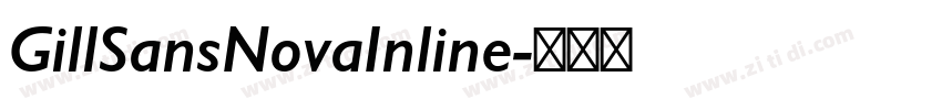 GillSansNovaInline字体转换