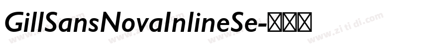 GillSansNovaInlineSe字体转换