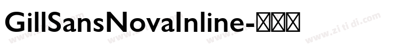 GillSansNovaInline字体转换