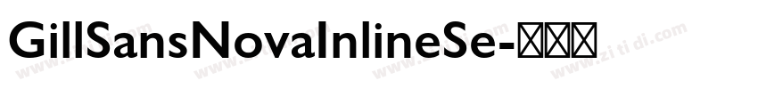 GillSansNovaInlineSe字体转换