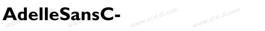 AdelleSansC字体转换