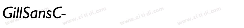 GillSansC字体转换