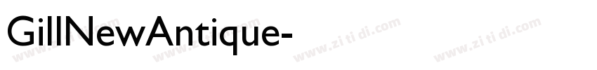 GillNewAntique字体转换