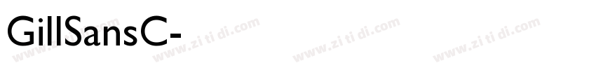 GillSansC字体转换