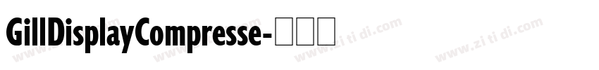 GillDisplayCompresse字体转换 GillDisplayCompresse字体转换
