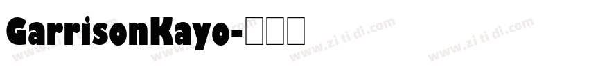 GarrisonKayo字体转换