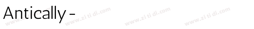 Antically字体转换