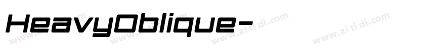HeavyOblique字体转换