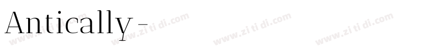 Antically字体转换