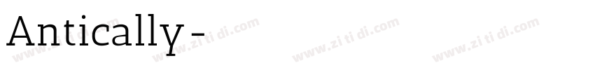 Antically字体转换
