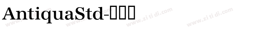 AntiquaStd字体转换