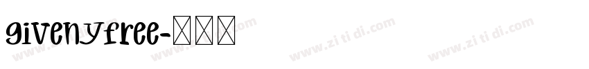 givenyfree字体转换