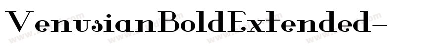 VenusianBoldExtended字体转换
