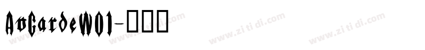AvGardeW01字体转换
