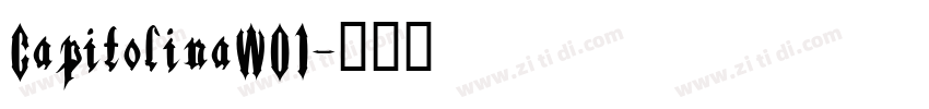 CapitolinaW01字体转换