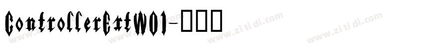 ControllerExtW01字体转换