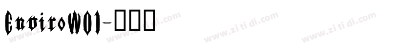 EnviroW01字体转换