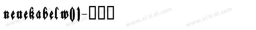 neuekabelw01字体转换