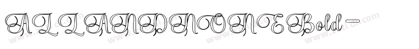 ALLANDNONEBold字体转换