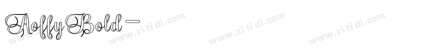 AoffyBold字体转换
