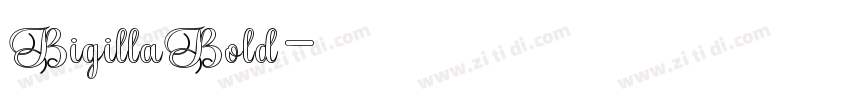 BigillaBold字体转换