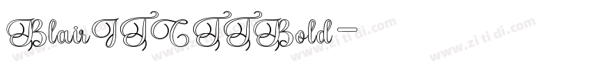 BlairITCTTBold字体转换