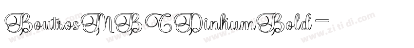 BoutrosMBCDinkumBold字体转换