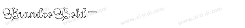 BrandcoBold字体转换