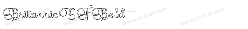 BritannicEFBold字体转换 BritannicEFBold字体转换