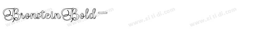 BronsteinBold字体转换