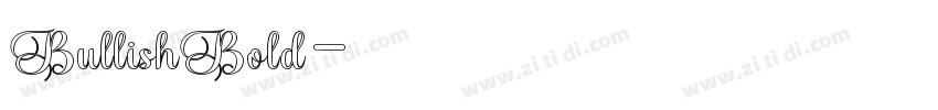 BullishBold字体转换