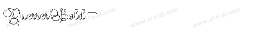 GuerrerBold字体转换