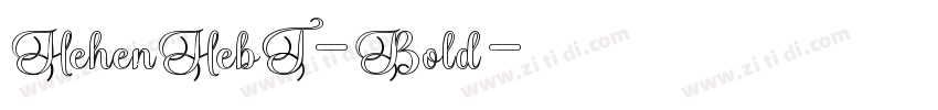 HehenHebT-Bold字体转换