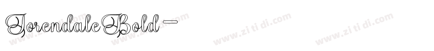 JorendaleBold字体转换