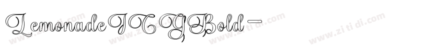 LemonadeICGBold字体转换