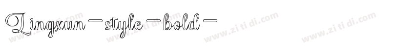 Lingxun-style-bold字体转换