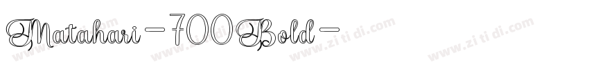 Matahari-700Bold字体转换
