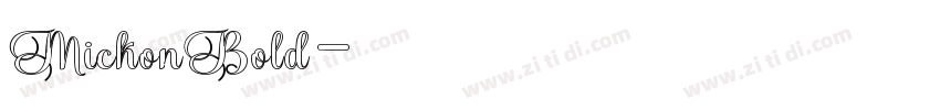 MickonBold字体转换