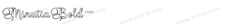 MinutiaBold字体转换