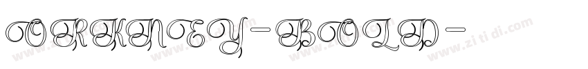 ORKNEY-BOLD字体转换