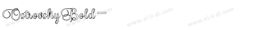 OstrovskyBold字体转换
