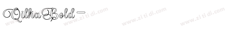 QilkaBold字体转换
