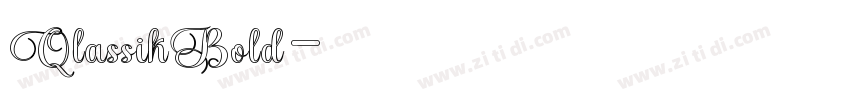 QlassikBold字体转换