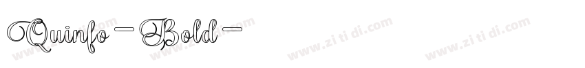 Quinfo-Bold字体转换