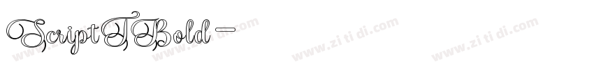 ScriptTBold字体转换