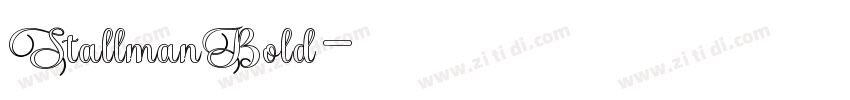 StallmanBold字体转换