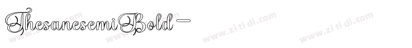 ThesanesemiBold字体转换