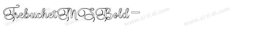TrebuchetMSBold字体转换