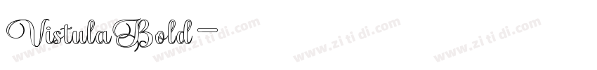 VistulaBold字体转换