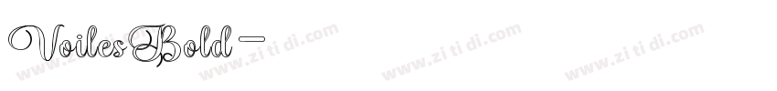 VoilesBold字体转换